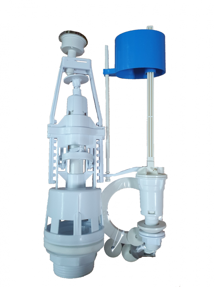 Набор с нижней подводкой 1/2", с кнопкой