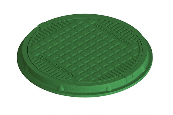 Capac compozit verde rotund 60.70.06(zone pietonale)