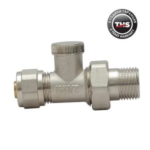 Robinet radiator drept retur PEX 16x1/2" THS 2482
