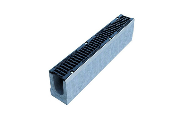 Дорожный желоб BETOMAX DRIVE DN100 H210 с чугунными решетками D400 (1000x160x210)