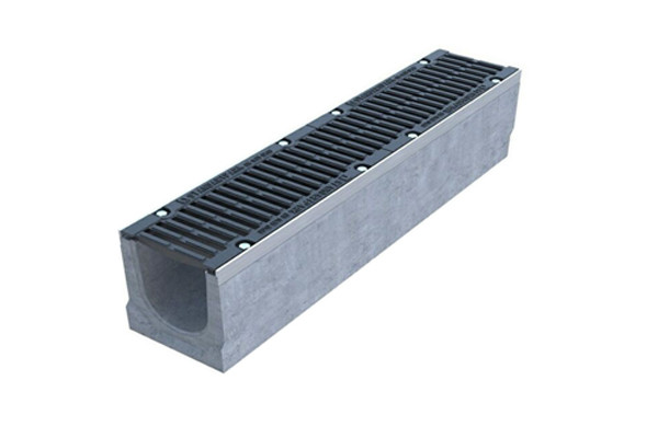 Дорожный желоб BETOMAX DRIVE DN150 H260 с чугунными решетками D400 (1000x210x260)