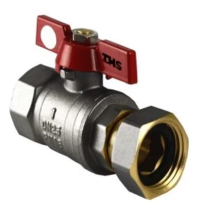 Robinet fluture+piulița FF 1" THS 7740
