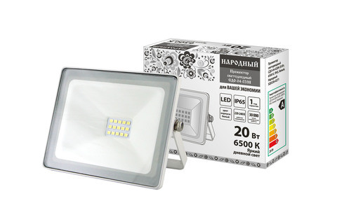 Projector LED 20W*СДО4-Н, 6500K IP белый