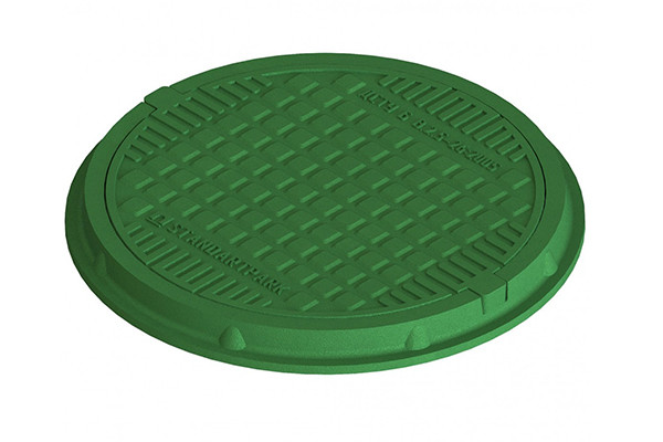 Capac compozit verde rotund 60.70.06(zone pietonale)