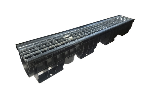KIT 006 CPE Rigola PP DN100 H120 cu gratar OZ incarcarea pina la 3 tone