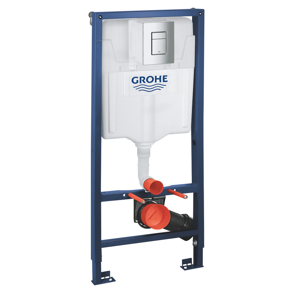 Pachet 3 in 1 rezervor vas wc incastrat GROHE rapid sl- cadru, fixare,placa,crom 3/6-6/9 L