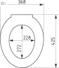 Capac vas WC metal fix.(SPM-1)