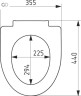 Capac vas WC metal fix.(SPM-6)