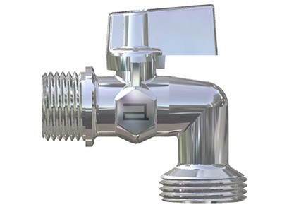 Robinet Mas. de spal. 1/2x3/4 nichel (0110120)