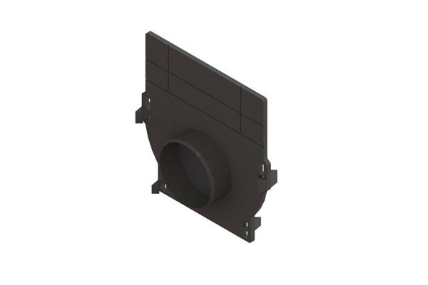6830-UA Piesa capat PPuniversala, pentru rigole DN100 PolymaxBsic H120-200mm